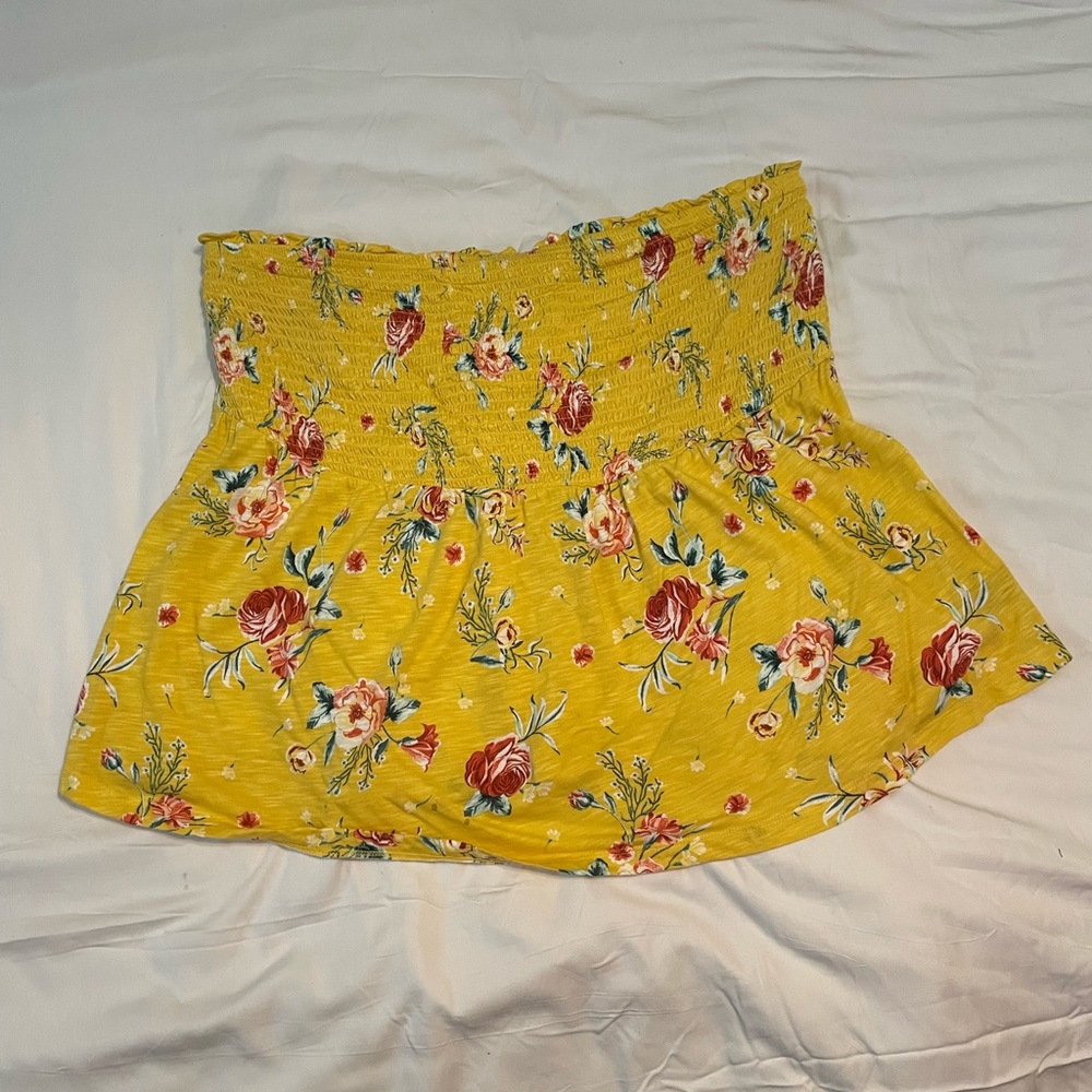 Torrid strapless babydoll top